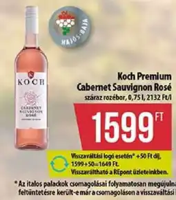 Coop KOCH PRÉMIUM CABERNET SAUVIGNON ROSÉ ajánlat