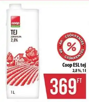 Coop Coop Esl tej ajánlat