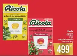Coop Ricola szuper svájci gyógynövénycukorka ajánlat