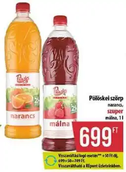 Coop PÖLÖSKEI﻿﻿ Szörp ajánlat