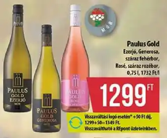 Coop PAULUS GOLD ajánlat