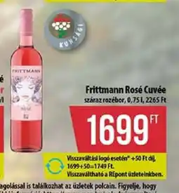 Coop FRITTMANN Rosé Cuvée ajánlat