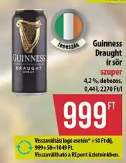 Coop Guinness Draught ír sör ajánlat
