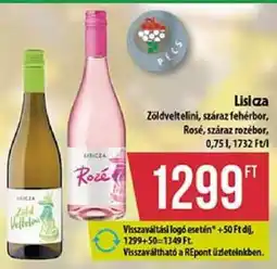 Coop Lisicza Zöldveltelini, Rosé ajánlat