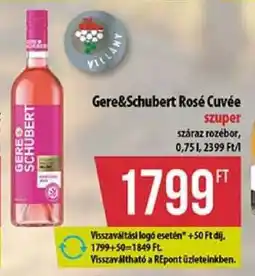 Coop Gere&Schubert Rosé Cuvée ajánlat