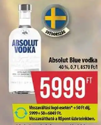 Coop Absolut Blue vodka ajánlat