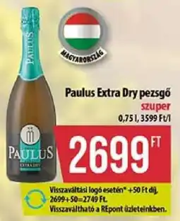 Coop Paulus Extra Dry Pezsgő ajánlat