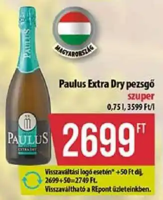 Coop Paulus Extra Dry Pezsgő ajánlat