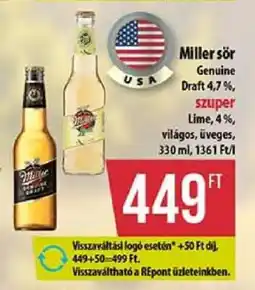 Coop Miller sör ajánlat