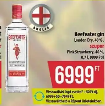 Coop BEEFEATER GIN ajánlat