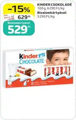 Auchan KINDER Csokoládé ajánlat