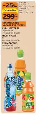 Auchan Kubu Waterrr, Fruity Play, Gyümölcslé ajánlat