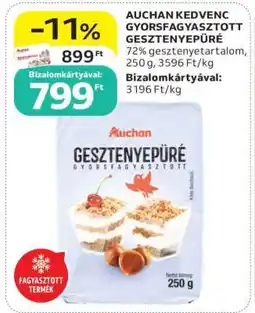 Auchan Auchan Kedvenc Gyorsfagyasztott Gesztenyepüré ajánlat