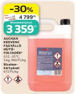 Auchan AUCHAN KEDVENC FAGYÁLLÓ HŰTŐFOLYADÉK ajánlat