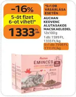 Auchan AUCHAN KEDVENC ALUTASAKOS MACSKAELEDEL ajánlat
