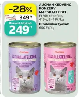 Auchan AUCHAN KEDVENC KONZERV MACSKAELEDEL ajánlat