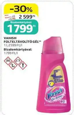 Auchan VANISH FOLTELTÁVOLÍTÓ GÉL ajánlat