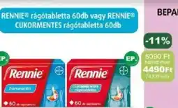 PatikaPlus Rennie® rágótabletta vagy Rennie® cukormentes rágótabletta ajánlat