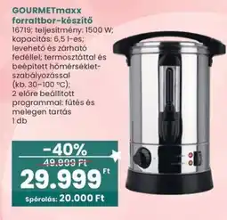 Spar Gourmetmaxx forraltbor-készítő ajánlat