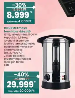 Spar Gourmetmaxx forraltbor-készítő ajánlat