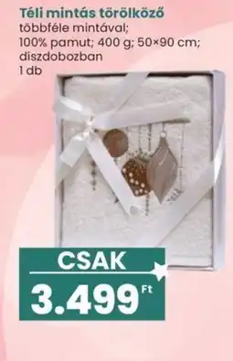 Spar Téli mintás törölköző ajánlat