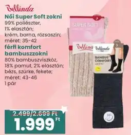 Spar Bellinda női super soft zokni ajánlat