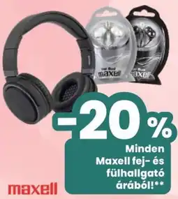 Spar Maxell fej- és fülhallgató ajánlat
