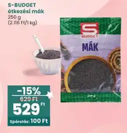 Spar S budget mák ajánlat