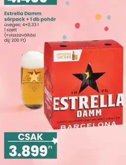 Spar Estrella Damm sörpack ajánlat