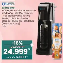 Spar Sodaco szódagép ajánlat