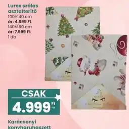 Spar Lurex szálas asztalterítő ajánlat