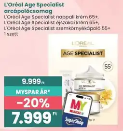 Spar L'oreal age specialist arcápolócsomag ajánlat