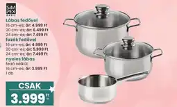 Spar SimPex basic lábas fedővel ajánlat