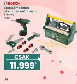 Spar Bosch szerszámosláda akkus csavarhúzóval ajánlat