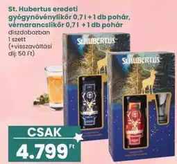 Spar St. Hubertus gyógynövénylikőr és vélnarancslikőr ajánlat