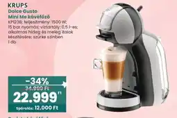 Spar Krups dolce gusto mini me kávéfőző ajánlat