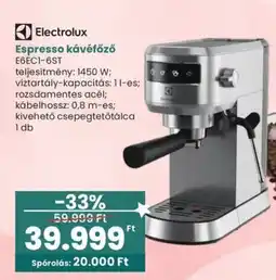 Spar Electrolux espresso kávéfőző ajánlat