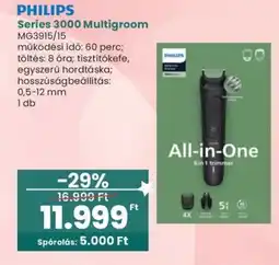 Spar Philips series 3000 multigroom mg3915/15 ajánlat