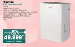 Spar Hisense wifis páramentesítő D16HW ajánlat