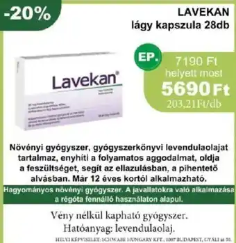 Lavekan lágy kapszula