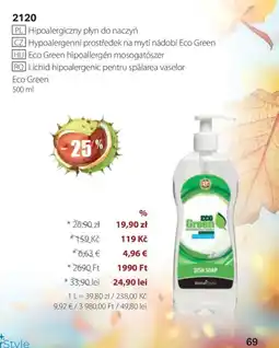 BetterStyle Eco Green hipoallergén mosogatószer ajánlat