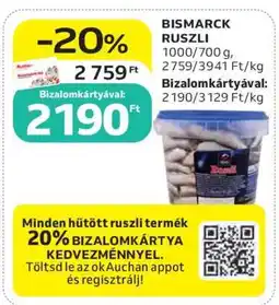 Auchan Bismarck Ruszli ajánlat
