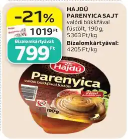 Auchan Hajdú Parenyica sajt ajánlat