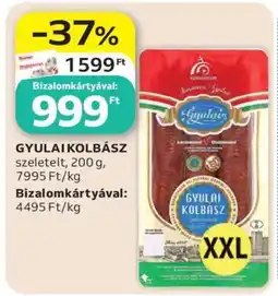 Auchan Gyulai kolbász ajánlat