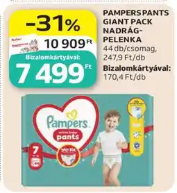 Auchan PAMPERS PANTS GIANT PACK NADRÁG-PELENKA ajánlat