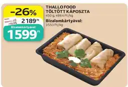 Auchan THALLO FOOD TÖLTÖTT KÁPOSZTA ajánlat