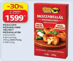 Auchan PIZZA CUPS PIZZAKELYHEK TÖLTÖTT PIZZAFALATOK ajánlat
