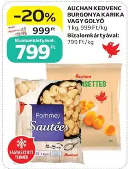 Auchan AUCHAN KEDVENC BURGONYA KARIKA VAGY GOLYÓ ajánlat