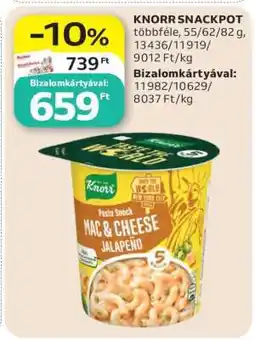 Auchan KNORR SNACKPOT ajánlat