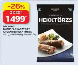 Auchan Delforg Gyorsfagyasztott Argentin Hekktörzs ajánlat